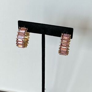 CARA NEW YORK Baguette Hoop Earrings